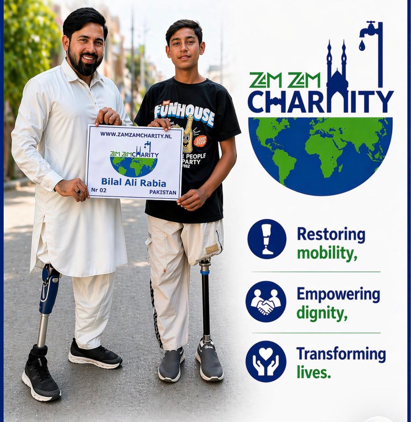 Donate for Artificial Legs